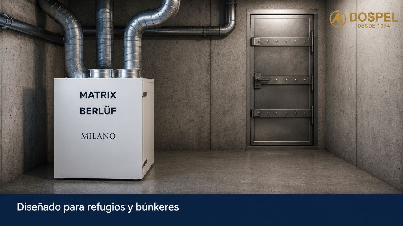 Banner Berluf Matrix dise&ntilde;ado para refugios y b&uacute;nkeres